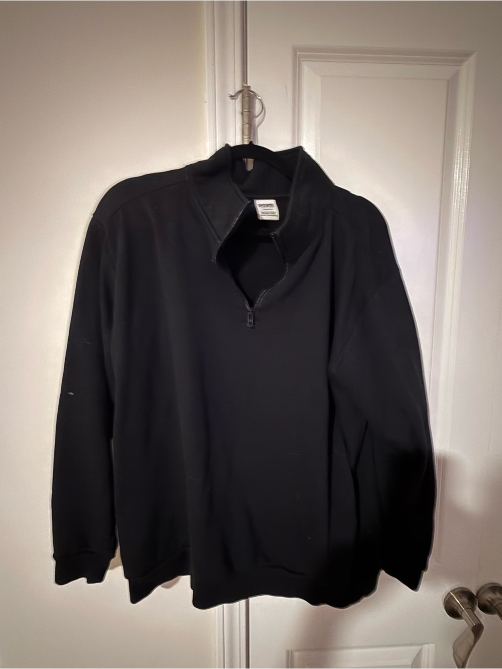 PINK Victoria's Secret Black Half-Zip Pullover Sweatshirt
